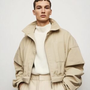 Oversized Beige Jacket